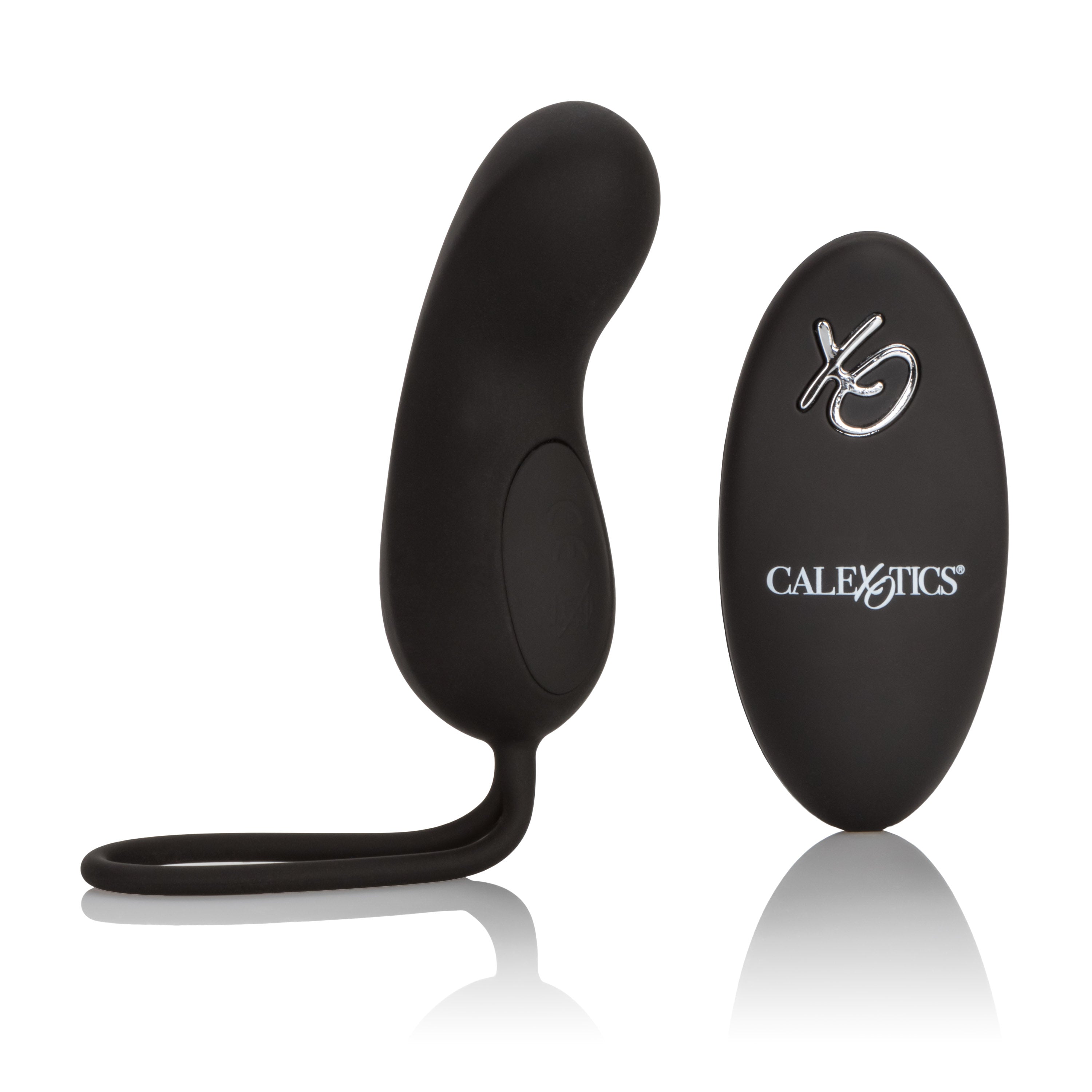 Silicone Remote Rechargeable Curve Mini Massager Black with 12 Vibration Modes and Waterproof Design BULLETS