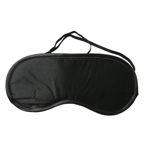Sex & Mischief Satin Blindfold - Comfortable Black Eye Mask Black Blindfold