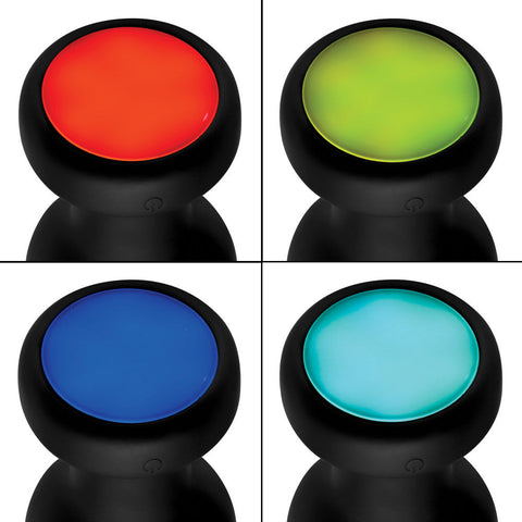 Light Up Rechargeable Small Anal Plug with 7 Vibration Modes Butt Plugs - Vibrating