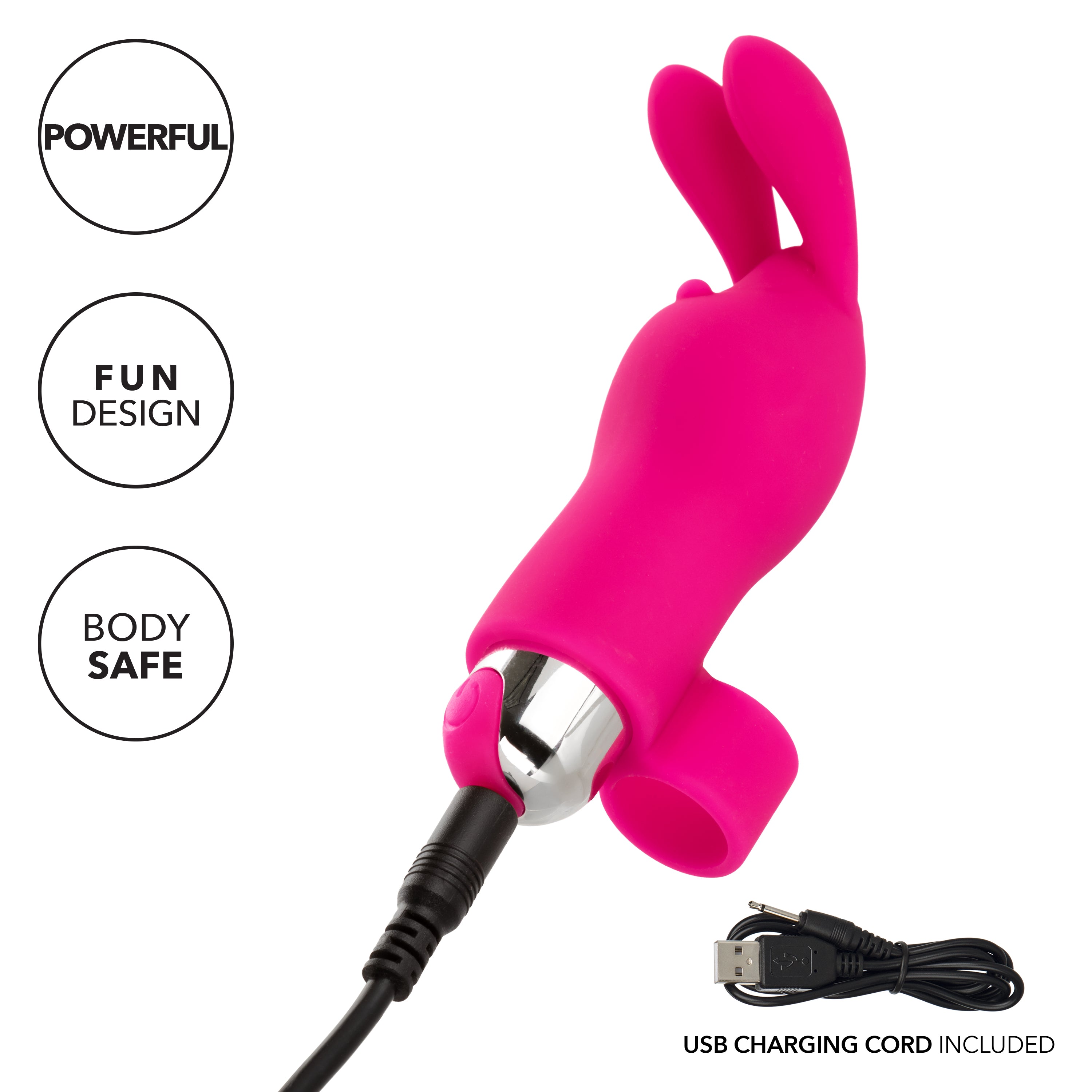 Intimate Play Pink Rechargeable Bunny Finger Vibrator Finger Stimulator