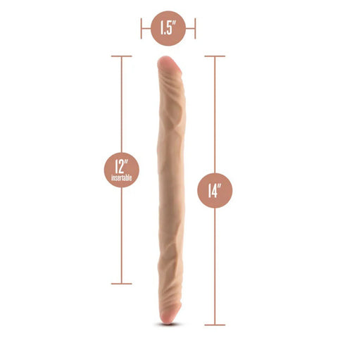 Dr. Skin Plus 14 Inch Posable Double Dong – Dual-Ended Dildo > Dildos > Double Dildos