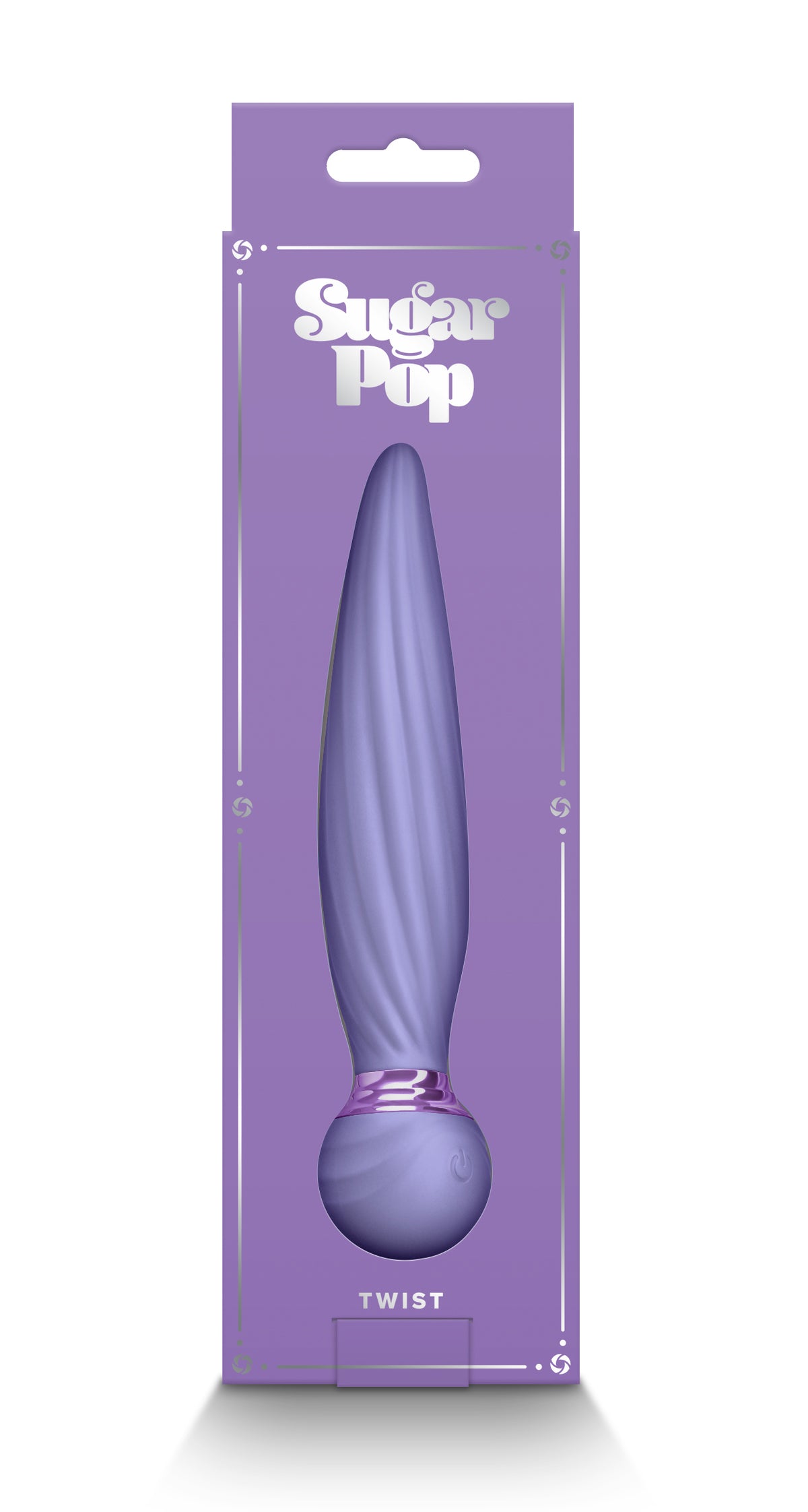 Sugar Pop Twist Purple Silicone Water Resistant Vibrator > Vibrators > Standard Vibrators