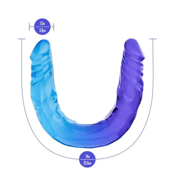 B Yours Sugar Stud 13.75 Inches – Flexible Double Dong Vibrator > Dildos > Double Dildos