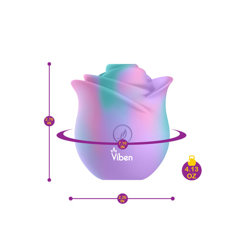 Zen Rose Wireless Clitoral Vibrator With 5 Speeds and Patterns Rose Stimulators