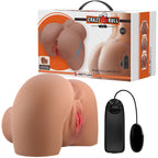 Mila Realistic Vagina and Ass Vibrator (Tan) – Dual Entry Masturbator > Sex Toys For Men > Assbators
