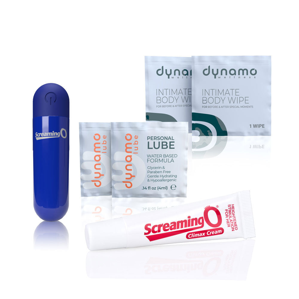 Screaming O Glow Up Intimacy Kit – Arousal Cream and Rechargeable Mini Massager Set > Sex Toys > Couples Toys