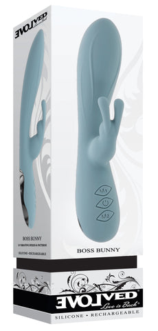 Boss Bunny Blue Blue VIBRATORS-RABBIT