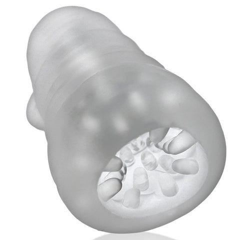 Jackt Clear Ice Male Masturbation Sleeve with Soft Silicone Grip Strokers - Manual