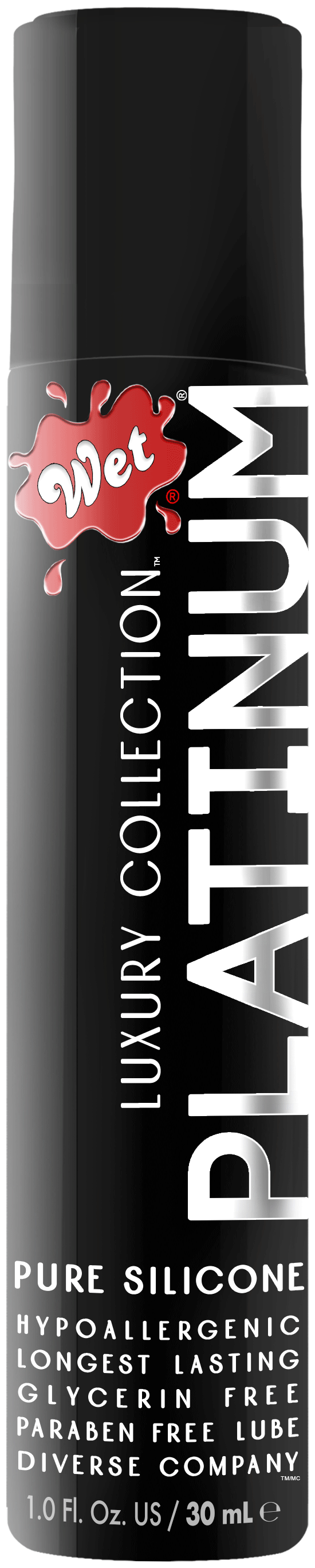 Wet Platinum Luxury Silicone Lubricant – 1 Fl Oz Personal Lubricant Default Title > Lube > Silicone