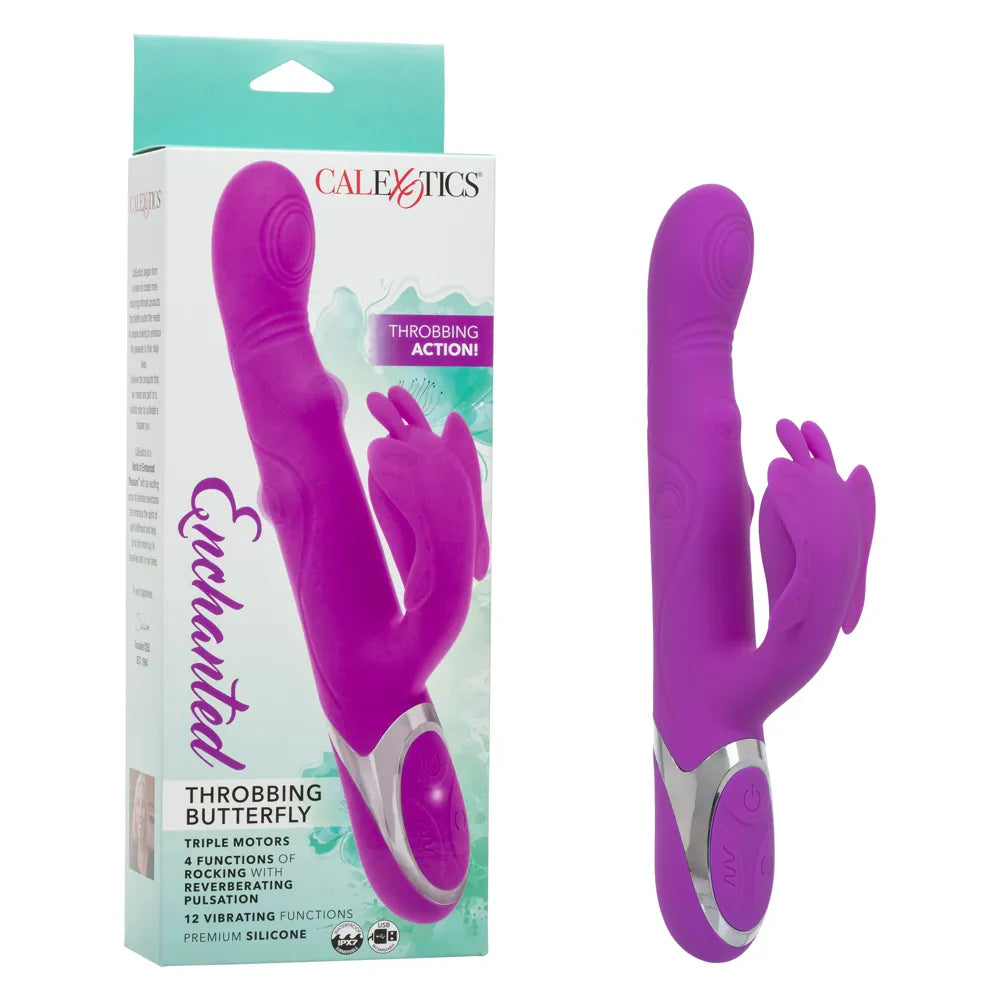 Enchanted Throbbing Butterfly (Purple) – Triple-Motor Vibrator > Vibrators > Ladies > Rabbit