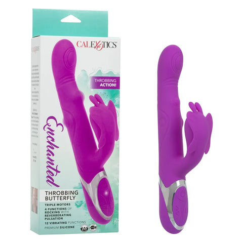 Enchanted Throbbing Butterfly (Purple) – Triple-Motor Vibrator > Vibrators > Ladies > Rabbit