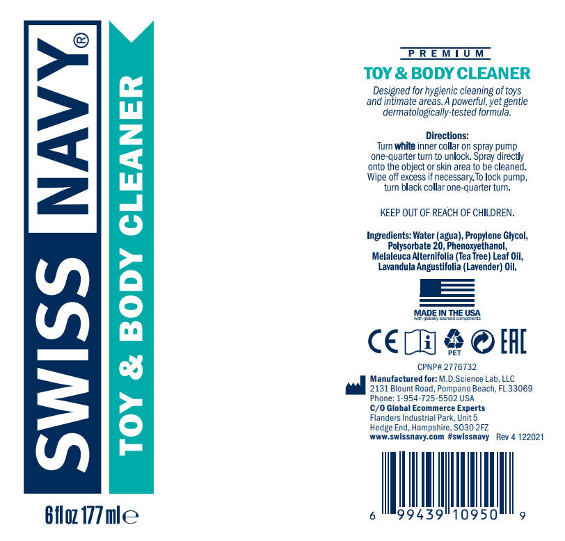 Swiss Navy Toy and Body Cleaner Foam 7 Fl Oz - Antibacterial Toy and Body Cleaner > Essentials > Toy Cleaners