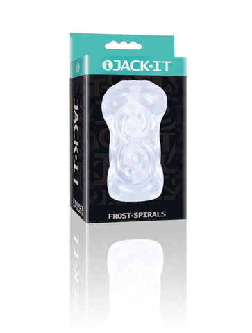 Jack-It Frost Spirals Male Masturbation Aid with Soft TPR Grip Strokers - Manual