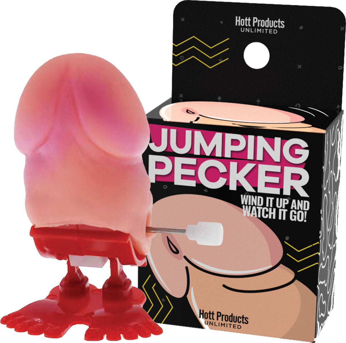 Jumping Pecker Wind-Up Toy (2 Inch Length, 1 Inch Width) – Novelty Party Toy Beige > Novelties > Gag Gifts