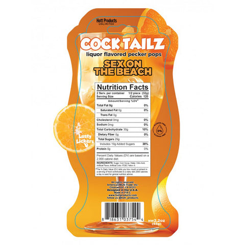 Cocktailz Sex on the Beach Pecker Pop Adult Edible Candy Default Title