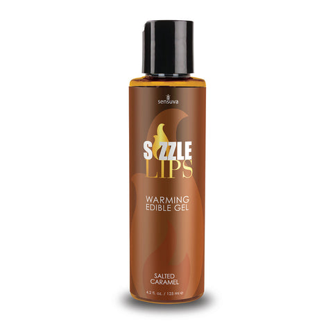 Sensuva Sizzle Lips Salted Caramel Warming Edible Gel 125ml