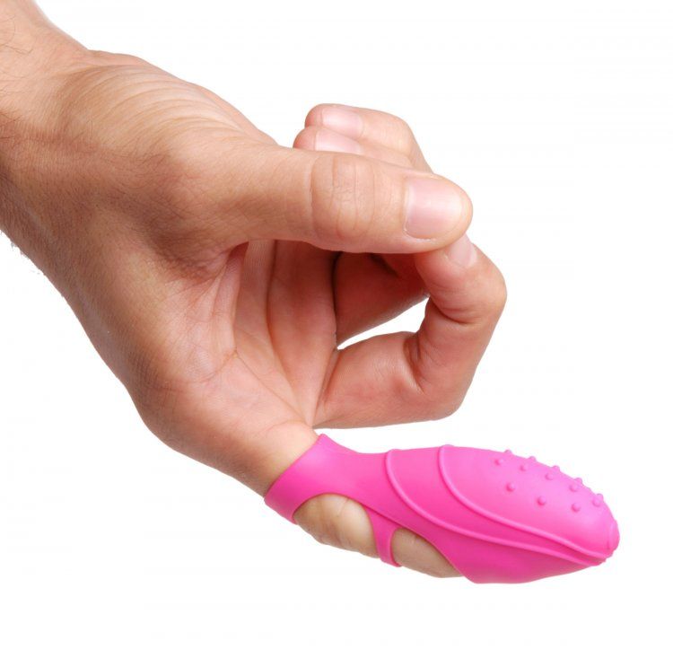Bang Her Silicone G-Spot Finger Vibrator Pink Adult Toy BULLETS
