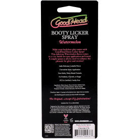 GoodHead Booty Licker Spray Watermelon 29ml Flavored Spray > Lube > Oral Gels & Sprays