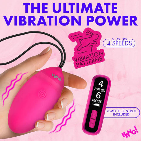 Vibrating Silicone Egg (Pink) – Remote-Controlled 2.8 Inch Vibrator > Sex Toys For Ladies > Vibrating Eggs
