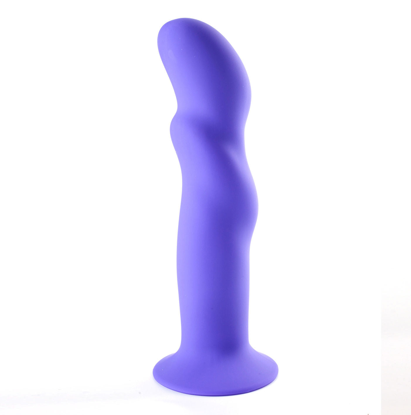 Riley Neon Purple Silicone Dong with Swirled Ergonomic Design DONGS