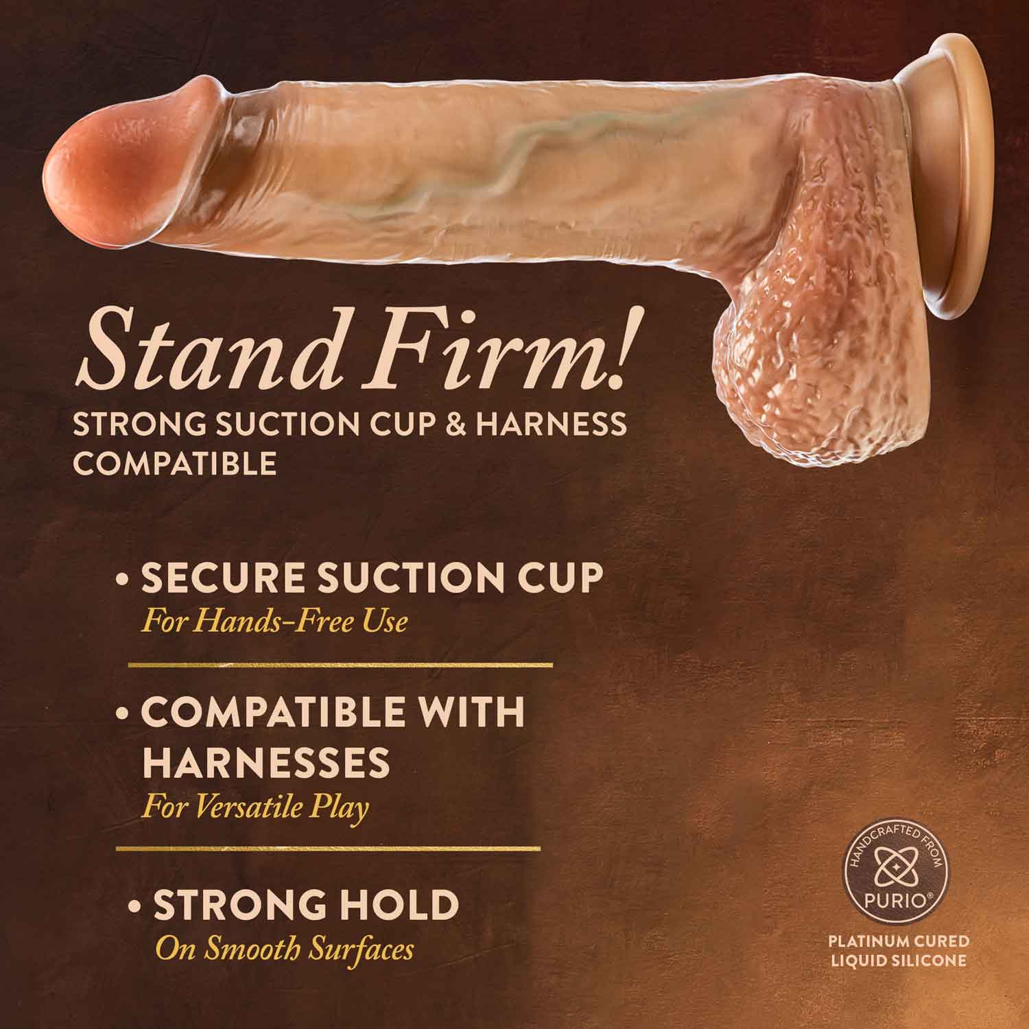 Renaissance Raphael (Tan) – Realistic 9.5 Inch Dildo With Balls > Realistic Dildos and Vibes > Penis Dildo