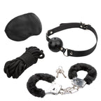 Pleasure Kits Explorer Collection Sensory Deprivation and Bondage Starter Set - Four-Piece Kit > Bondage Gear > Gags and Bits