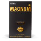 Trojan Magnum Large Size Lubricated Condoms 12 Pack > Essentials > Condoms