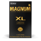 Trojan Magnum XL Lubricated Condoms 12 Pack Larger Size > Essentials > Condoms