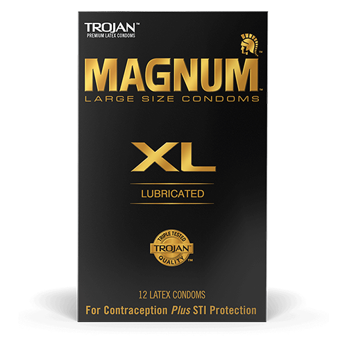 Trojan Magnum XL Lubricated Condoms 12 Pack Larger Size > Essentials > Condoms