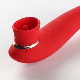 Maia Toys STIMULATORS Red Maia Destiny -  USB Rechargeable Suction Fluttering Tongue Vibrator Wand 5060311473097