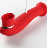 Maia Toys STIMULATORS Red Maia Destiny -  USB Rechargeable Suction Fluttering Tongue Vibrator Wand 5060311473097