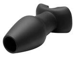 Master Series Adult Toys Black Invasion Hollow Silicone Anal Plug Large 848518015662