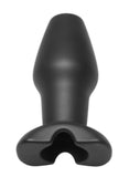 Master Series Adult Toys Black Invasion Hollow Silicone Anal Plug Large 848518015662