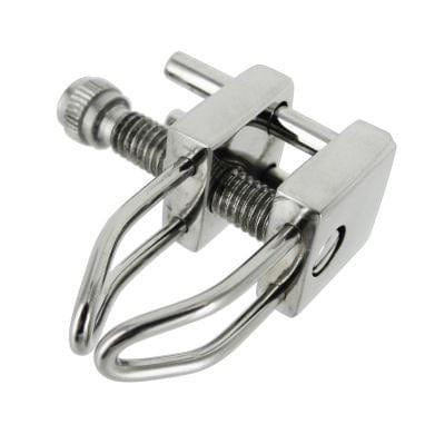 Master Series Adult Toys Chrome Nose Shackle Stainless Steel Adjustable Nose Clamp 848518003966