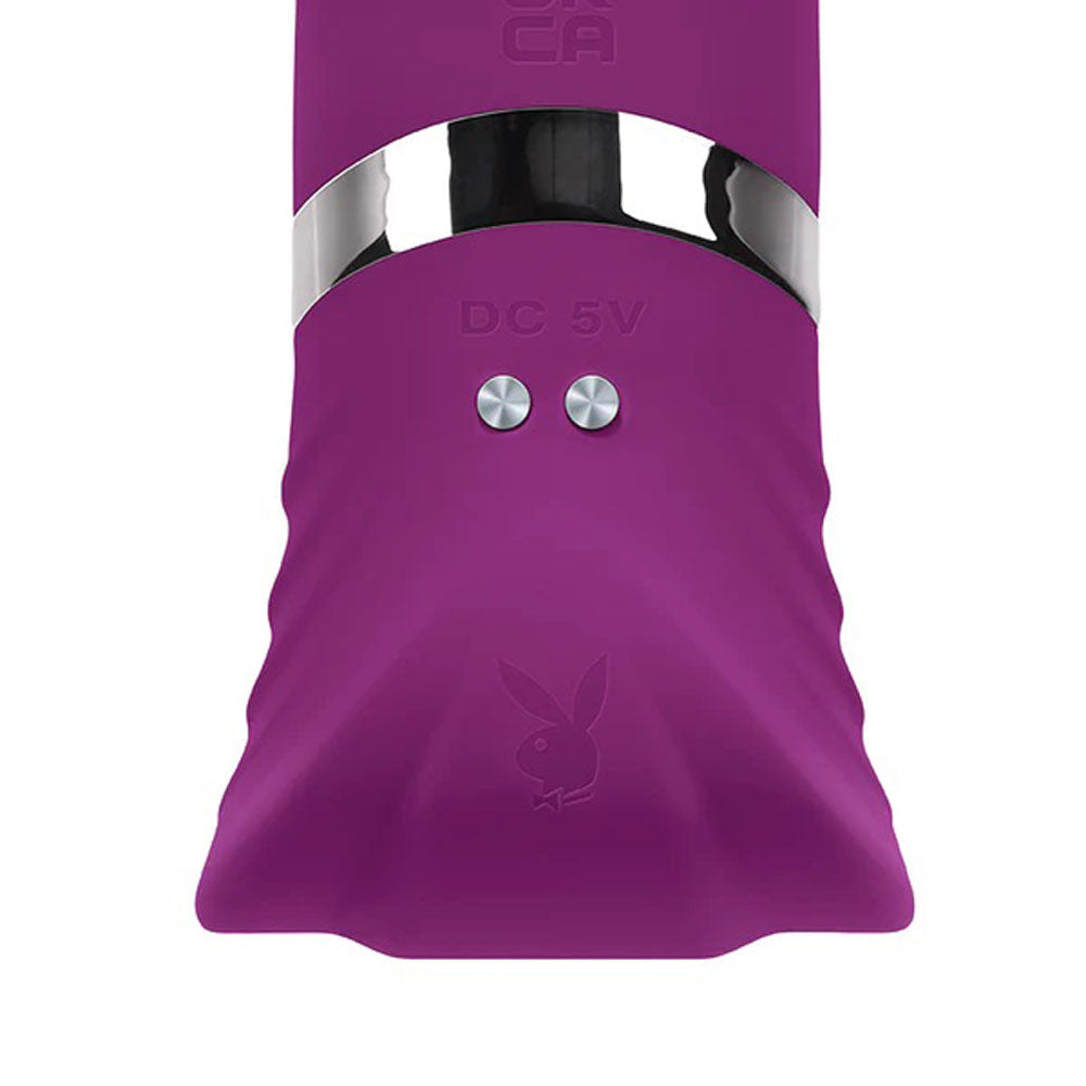 Playboy Pleasure TAP THAT 16.5cm G-Spot Vibrator with Tapping Action > Vibrators > Ladies > Rabbit Multi