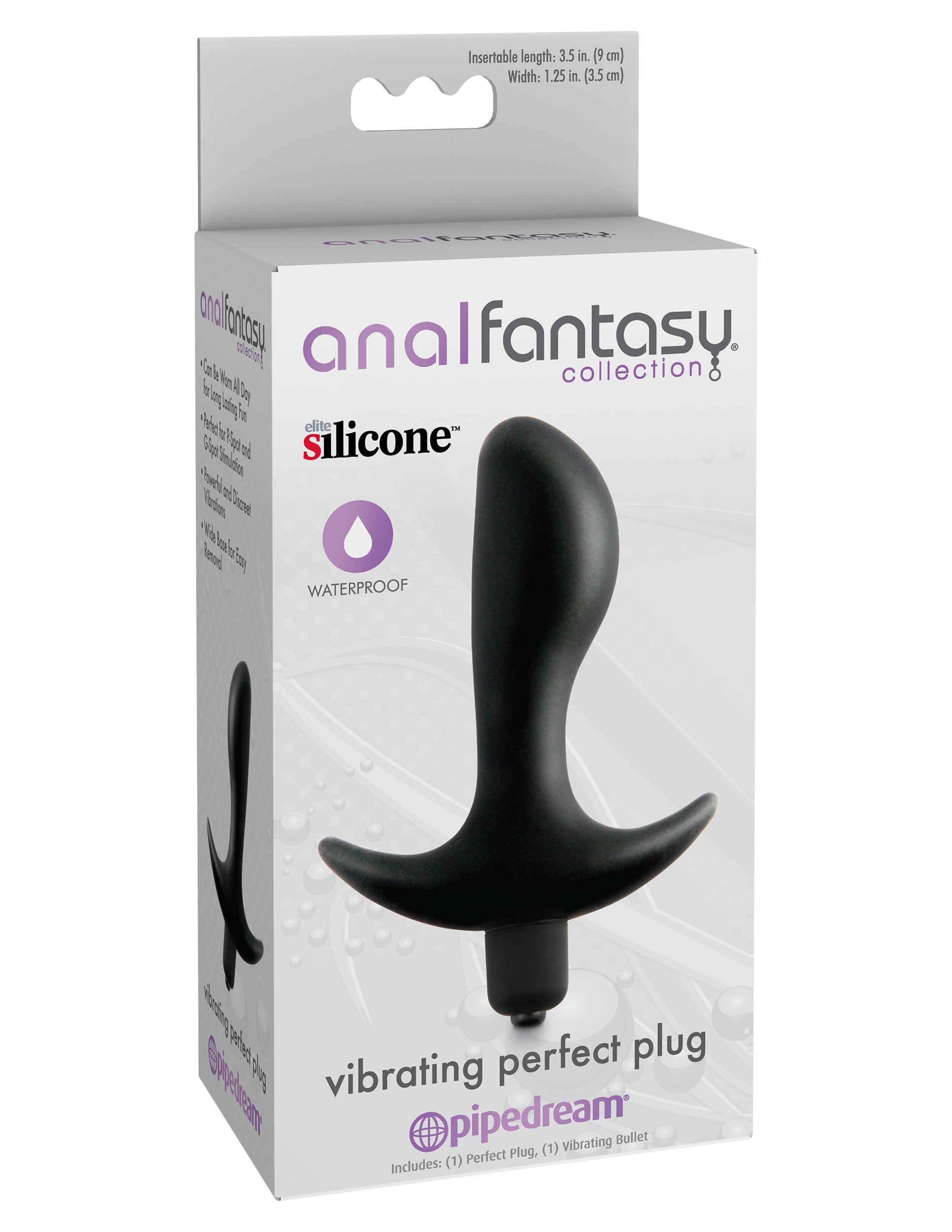 Anal Fantasy Collection Vibrating Perfect Plug 9 Cm 3.5 Inches > Anal Range > Prostate Plugs