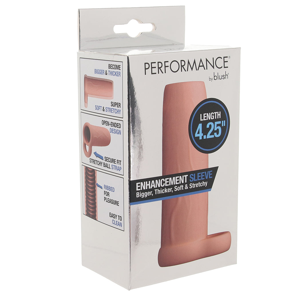 Performance Enhancement Sleeve 4.25 Inch – Soft Flexible Penis Extender Sleeve > Sex Toys For Men > Penis Sleeves