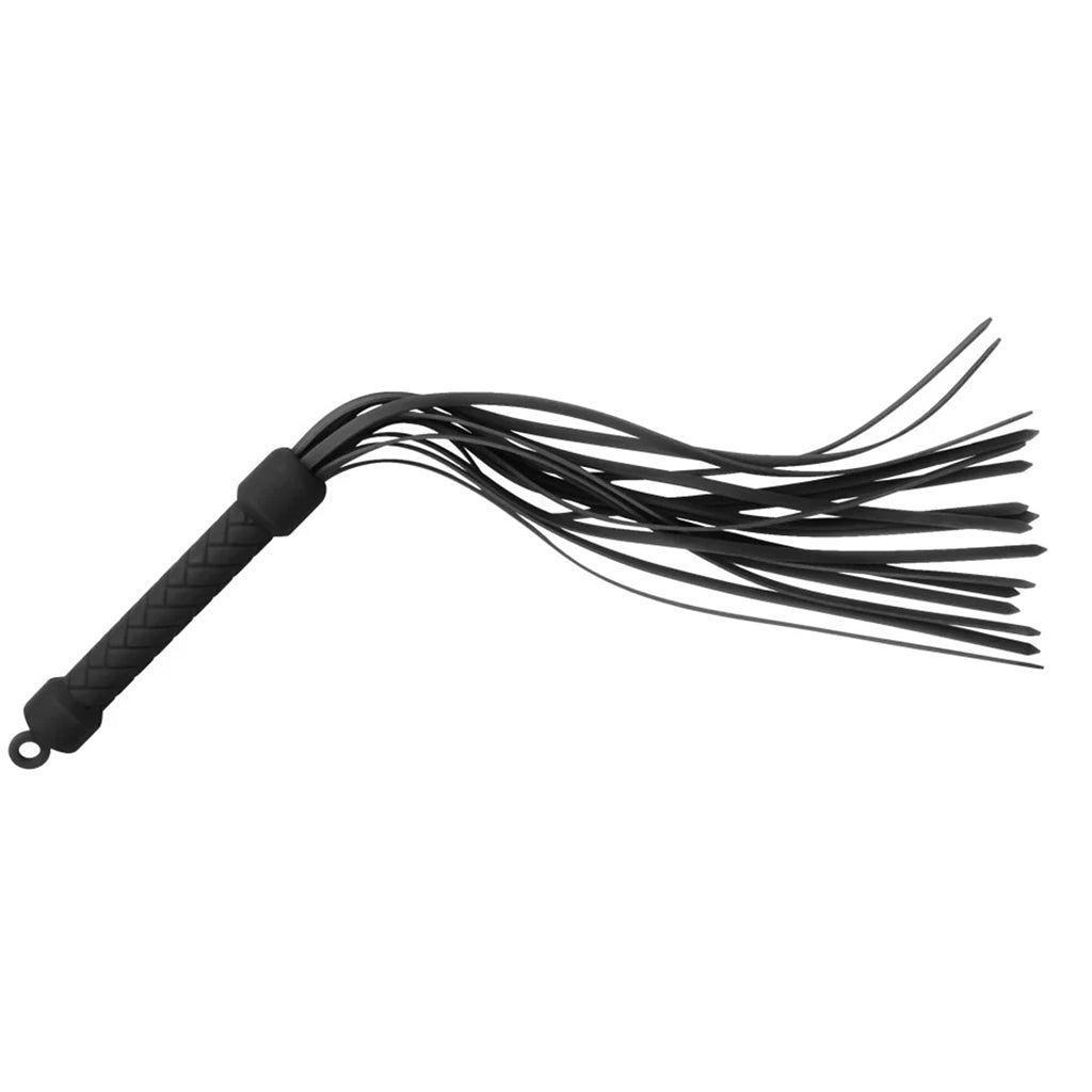 Temptasia Ardor – Silicone Flogger - Black > Bondage Gear > Whips & Floggers