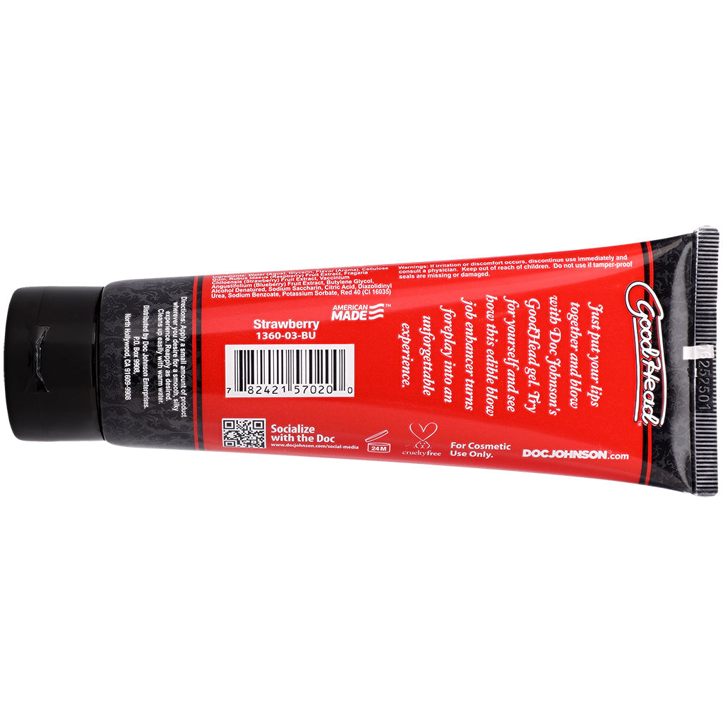 Goodhead Gel Strawberry 4 Ounce Oral Delight Gel > Lube > Oral Gels & Sprays