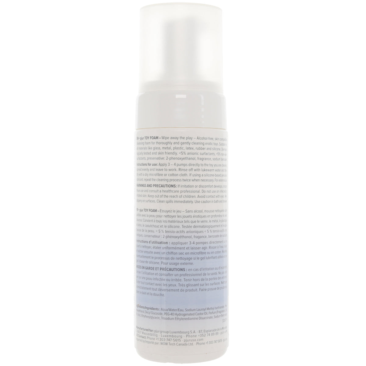 Pjur Toy Foam 150ml – Gentle Cleaning Foam for Sex Toys > Essentials > Toy Cleaners