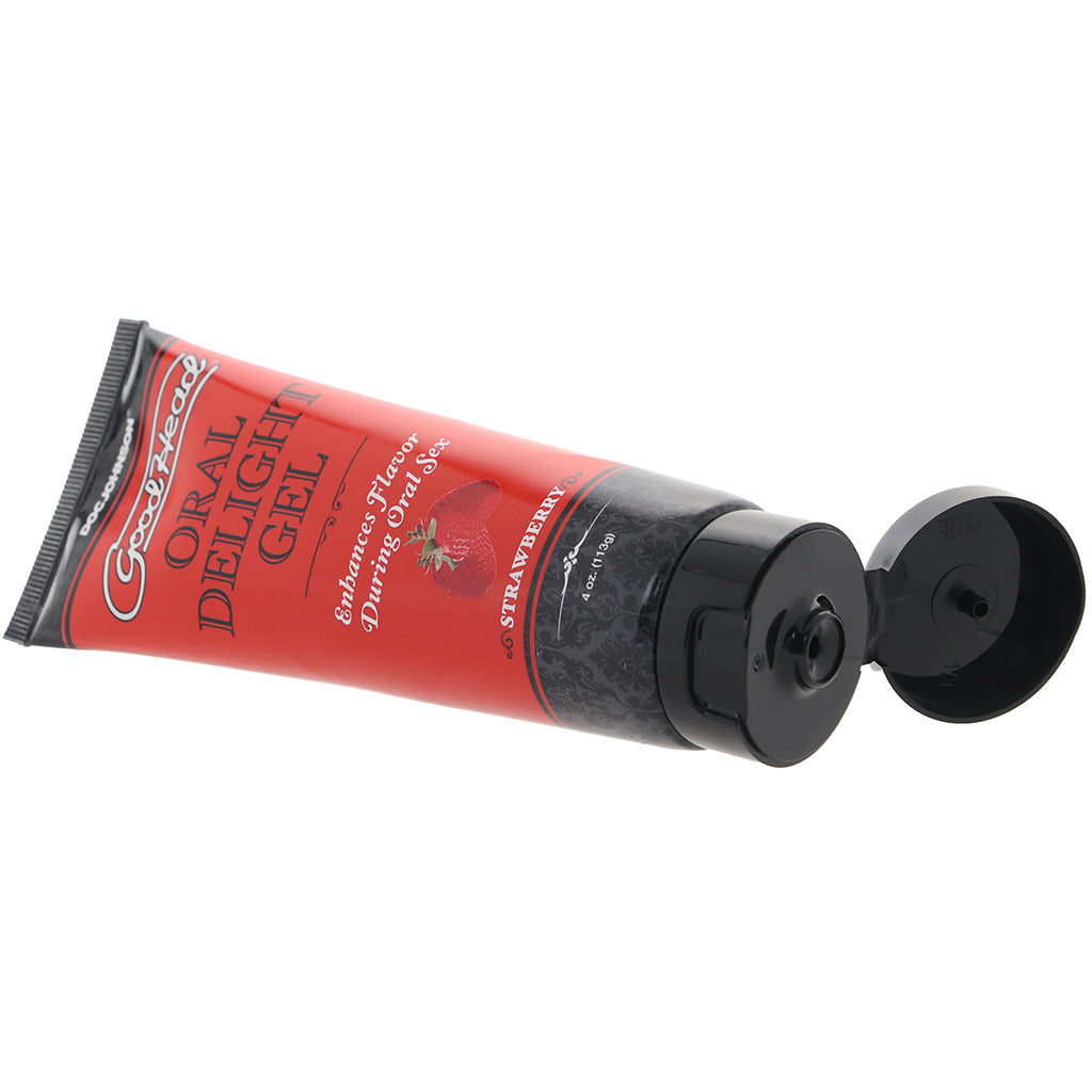 Goodhead Gel Strawberry 4 Ounce Oral Delight Gel > Lube > Oral Gels & Sprays