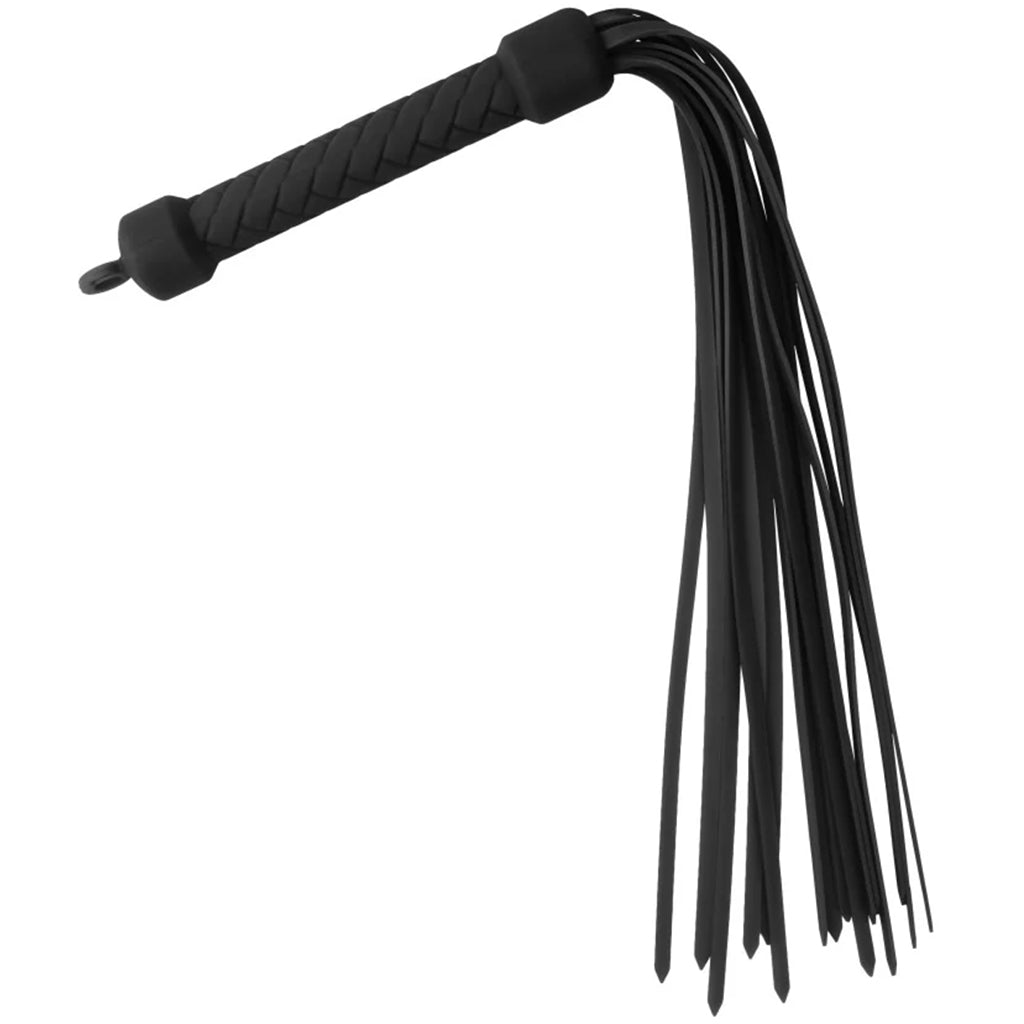 Temptasia Ardor – Silicone Flogger - Black > Bondage Gear > Whips & Floggers