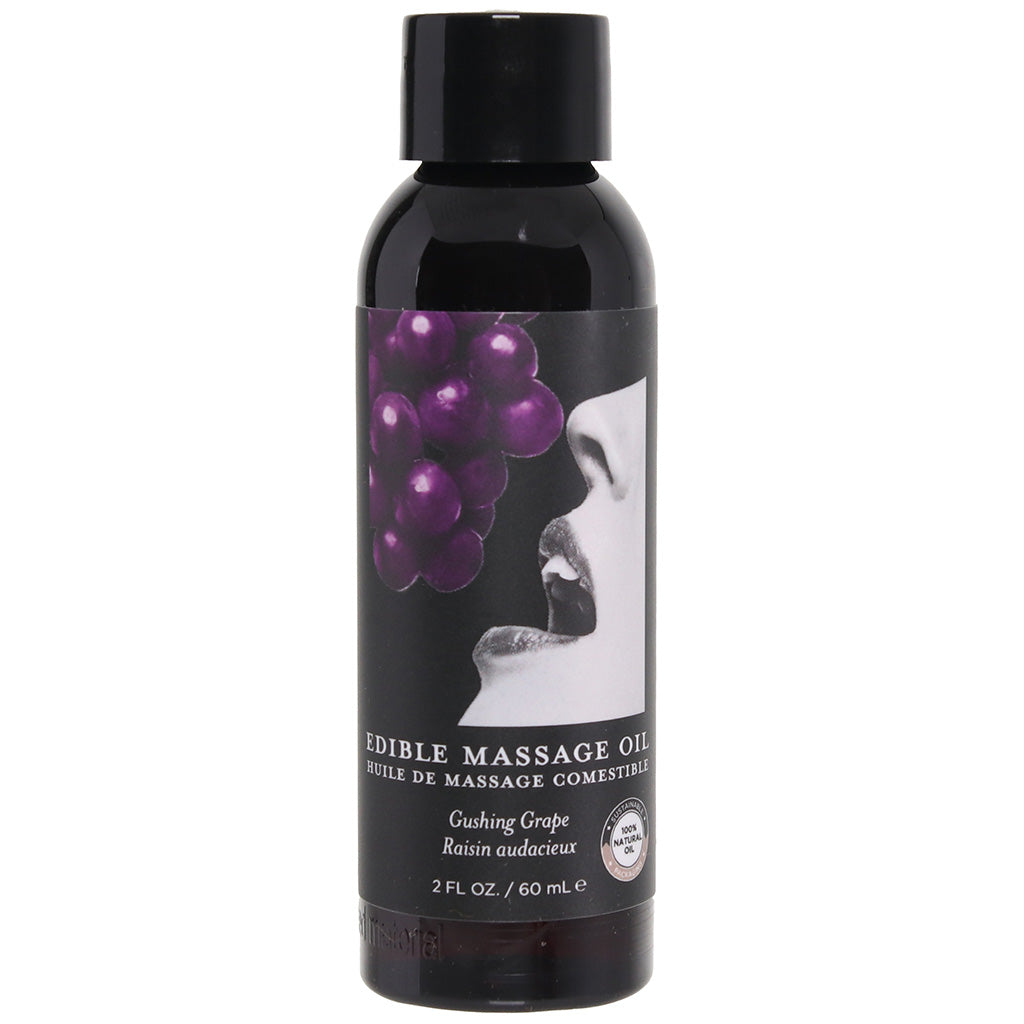 Edible Massage Oil 2oz/60ml in Gushing Grape Main image