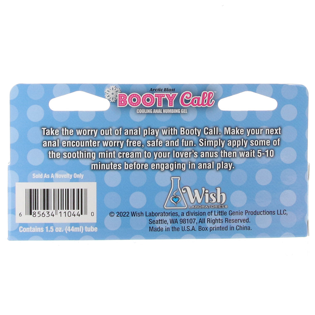 Booty Call Anal Numbing Gel Arctic Blast 30ml > Lube > Anal