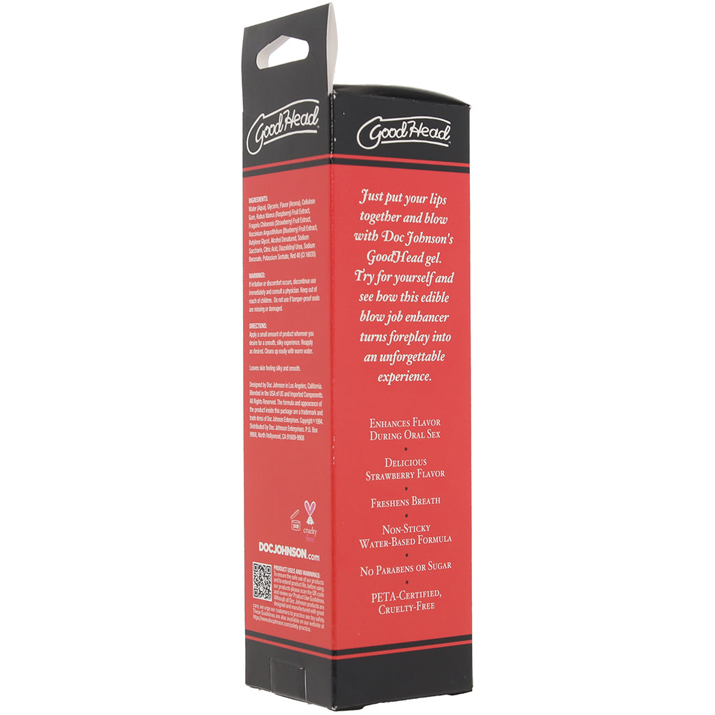 Goodhead Gel Strawberry 4 Ounce Oral Delight Gel > Lube > Oral Gels & Sprays