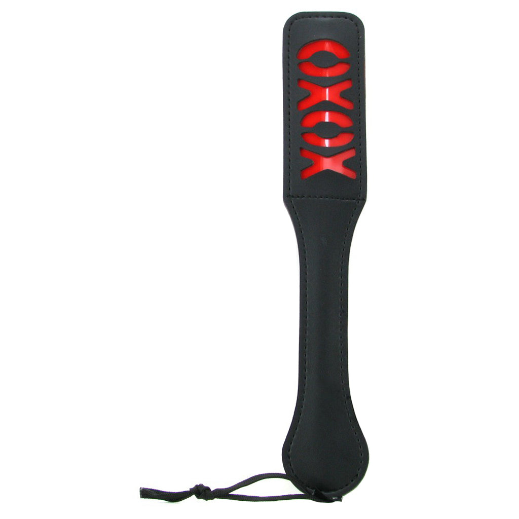 Sex & Mischief XOXO Vinyl Paddle 30 cm Length Includes Matching Wrist Strap Paddle > Bondage Gear > Paddles