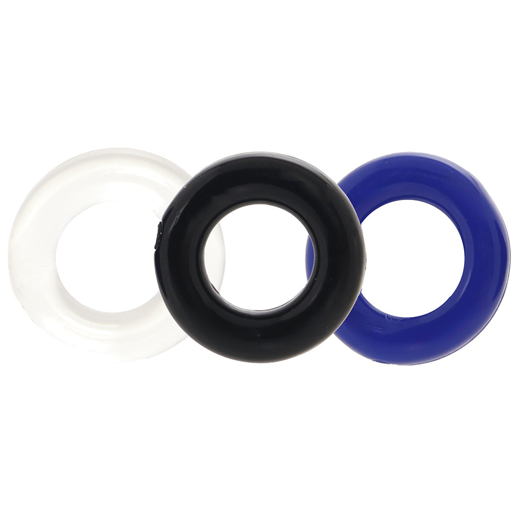 Renegade Stamina Rings (Set of 3) – Colored Stretchy TPE Cock Rings > Cock Ring > Sets