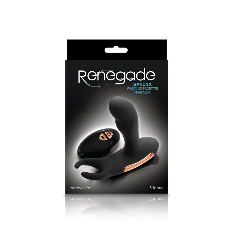 Renegade Sphinx (Black) – Warming Prostate Massager Black > Anal Range > Prostate Plugs