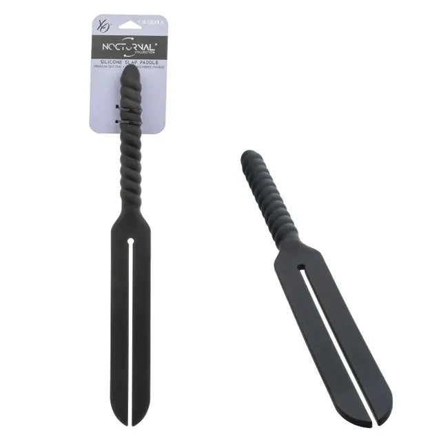 Nocturnal Collection Silicone Ribbed Insertable Slap Paddle