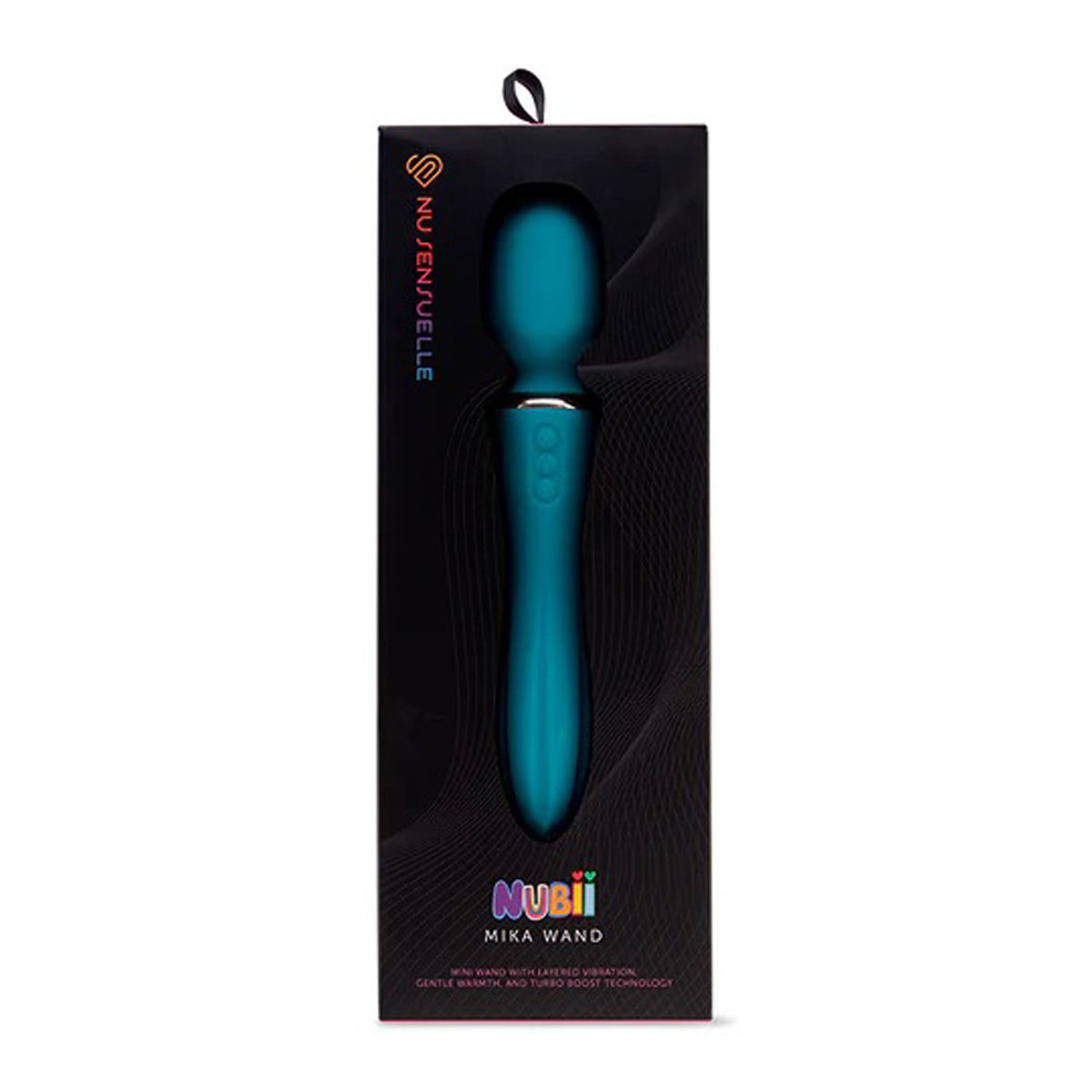 Nu Sensuelle Nubii Mika Wand Massager with Vibration and Warmth Blue > Sex Toys For Ladies > Wand Massagers and Attachments